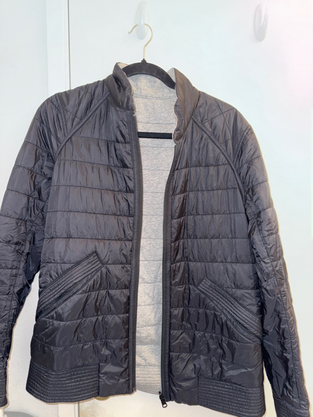 lululemon athletica Black Quilted Lightweight Jacket